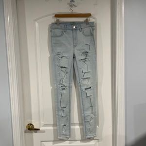 New American Eagle Outfitters Super-Stretch Distressed Jeggings